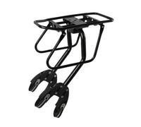 Harilla Support Transport Arrière pour Bicyclette en Aluminium avec Structure Montage Ajustable et Plateforme Large Gar-Boue Intégré pour Éviter Tout avec la