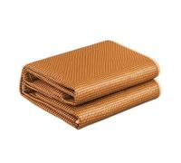 Harilla Tapis de Couchage Tissé Matelas d'Été Tressée Nappe de Lit Ensemble Literie en Soie Glacée et Rotin pour Surface Plate et Légère Chambre Principale, 180 200cm