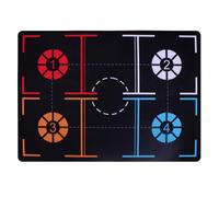 Harilla Tapis d'Entraînement Basket Enfant Tapis de Footwork Tapis de Dribble Coussin d'Agilité Surface Plane Rectangulaire Bords Arrondis Adapté aux Séances, 94cm 67cm 3.5mm