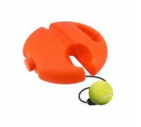 Harilla Tennis Entraînement Individuel Base Stable Cordon Élastique Contrôle des Coups Amélioration Coordination Adapté, Base Ronde Orange avec 1 Balle De Tennis Et 1 Crochet
