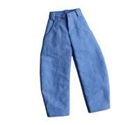 Harilla Tenues en Jean pour Figurines articulées à l'échelle 1:12, Costumes Faits Main, Accessoires de Cosplay Souples à Monter soi-même, vêtements pour, Bleu