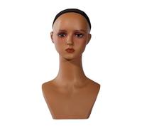 Harilla Tête de mannequin femme, tête d'entraînement portable, cosmétologie professionnelle, visage réaliste, pour foulards, accessoires de beauté