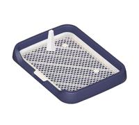 Harilla Toilettes pour Animaux Plateau Bac Litière Chien Chat avec Système Anti-éclaboussures et Séparateur Amovible Résistant à l'usure Parfait pour, Bleu