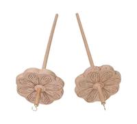 Harilla Top Whorl Drop Spindle en Fil Bobinoir de Fil en Bois Top Whorl Yarn Whorl Drop Spindle pour feutrage tissé, 2 Broches