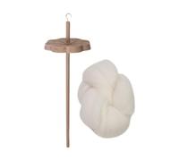 Harilla Top Whorl Drop Spindle en Fil Bobinoir de Fil en Bois Top Whorl Yarn Whorl Drop Spindle pour feutrage tissé, 1 Fuseau avec Laine