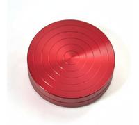 Harilla Training Plateau Rotatif Entraînement aux Tours Danse Gymnastique Disque de Contrôle de Posture Base de Stabilité Antidérapante Rainures Concentriques, Array, Rouge, Mini 8 2.3cm