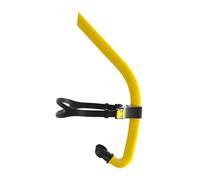 Harilla Tuba de Plongée sous-Marine, Tuba Frontal, Embout Buccal en Silicone, Tube Respiratoire pour Hommes et Femmes, pour L'apnée et Les Sports Nautique, Jaune