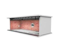 Harilla Vitrine de voiture moulée sous pression, avec Protection contre la lumière, vitrine de Garage, paysage Diorama, Parking pour voiture en alliage, 1/64, style c