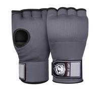 Harilla Wrist Wraps Gants d'Entraînement sans Doigts Gants de Boxe Mitaines de Frappe Gants de Sparring avec Rembourrage Gel et Bande Poignet Ajustable pour, Gris Foncé, Taille Unique