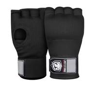 Harilla Wrist Wraps Gants d'Entraînement sans Doigts Gants de Boxe Mitaines de Frappe Gants de Sparring avec Rembourrage Gel et Bande Poignet Ajustable pour, Noir, Taille Unique