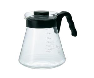 Hario - Cafetière en Verre, VCS, Noir, Taille L