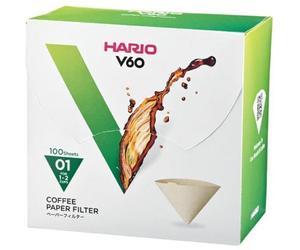 Hario - Filtre À Café Naturels X100 Pour Dripper 1/2 Tasses
