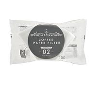 Hario Pegasus Lot de 100 filtres à fond plat, taille 02, blanc