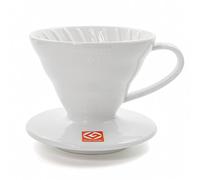 Hario Porte-filtre en plastique pour machine à café, blanc, Size 02