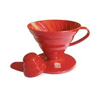 Hario Porte-filtre en plastique pour machine à café, rouge, Size 01
