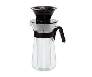 Hario V60 Ice and Hot Coffee Maker Drip Glass Dripper 700ml Vic-02 (Japan Import)