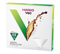 Hario V60-03 filtres en papier VCF-03-40W 40 pcs