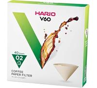Hario Filtres à café en papier VCF-01-100M Naturel Taille 02 - Lot de 100