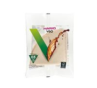 Hario Filtres à café en papier VCF-01-100M Naturel Taille 03 – Lot de 100