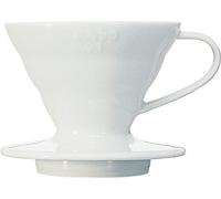 Hario VDC-01W V60 Porte-filtre à café, porcelaine, V01, blanc