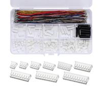 Harissess Lot de 260 connecteurs JST-ZH de 1,5 mm, 2/3/4/5/6/7/8/9/10 broches, avec câbles pré-sertis de qualité supérieure de 28 AWG, adaptateur Pitch ZH 1,5 mm pour régulateur de vol