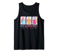 Hark The Herald Angels Rose Bleu Noël Faith Jésus Débardeur