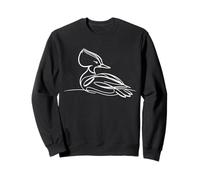 Harle Bièvre Linéaire Observateur d'oiseaux Sweatshirt