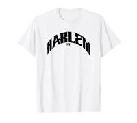 Harlem, NYC - Arche de Moto collégiale - Noir T-Shirt Graphique avec Valeur