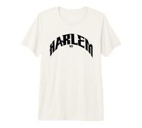Harlem, NYC - Arche de Moto collégiale - Noir T-Shirt Haut de Gamme