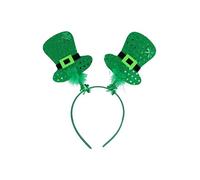 St Patrick's Day Irish Shamrock Wiggly Mini Top Hat Headband