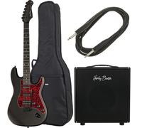 Harley Benton Harley Benton ST-20HSS SBK DNAFX AmP10 Set