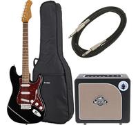 Harley Benton Harley Benton ST-62BK Hot Rod Mooer Bundle