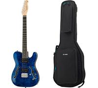 Harley Benton Harley Benton TE-90QM HH Trans Blue Bundle