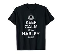 Harley Cadeau humoristique avec nom Keep Calm pour homme T-Shirt