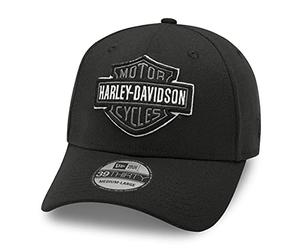 HARLEY-DAVIDSON 39THIRTY Casquette de baseball Cappy Mütze Logo tonal, Noir, L