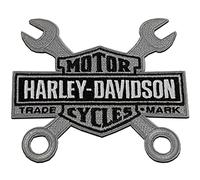 Harley-Davidson 4 dans. Embroidered Wrenches Bar & Shield Logo Emblème Sew-On Patch