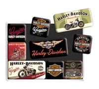 Harley-Davidson aimants, lot de 9