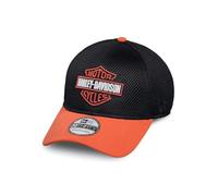 Harley-Davidson Casquette ajustée en maille avec logo coloré - 99447-16VM, noir, Taille S