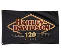 Harley-Davidson Drapeau d'extérieur résistant aux intempéries pour le 120e anniversaire édition limitée