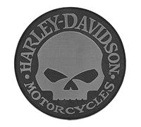 Harley-Davidson Écusson 8″ Willie G Skull Grey Patch