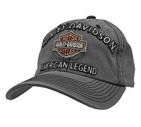 Harley-Davidson Embroidered Bar & Shield Baseball Cap Charcoal, gris