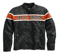 HARLEY-DAVIDSON Generations Veste fonctionnelle décontractée pour homme - Pour l'extérieur - Noir et orange - Taille 4XL, Noir , 4XL