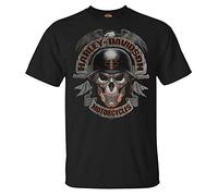 Harley-Davidson Ghoulish Skull T-Shirt à Manches Courtes pour Homme Noir, Noir, Taille XL