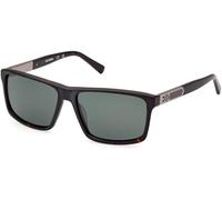 HARLEY-DAVIDSON HD0977X Homme, Lunettes de soleil décontractées légères, forme de lentille rectangulaire, verres verts polarisés, Havane foncée, Havane foncée, Lenti Verde Polarizzato