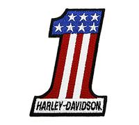 Harley-Davidson Logo X-Small emblème Sew-On Patch 2 pouces Embroidered RWB #1