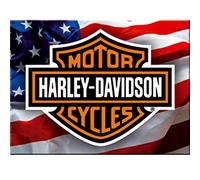 Harley-Davidson Magnet Metal USA
