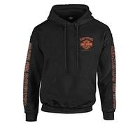 Harley-Davidson Men's Eagle Piston Fleece Pullover Sweatshirt, Black 30299948