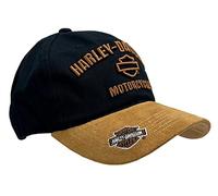 Harley-Davidson Men's H-D Motorcycles Logo Baseball Cap, Black/Brown BCC51639