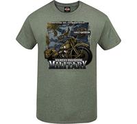 HARLEY-DAVIDSON Military - Men's Smoke Grey Graphic T-Shirt - Overseas Tour | Eagle Bike