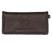 Harley-Davidson Ride Free Trucker Portefeuille en cuir avec protection RFID pour homme Marron, marron, 6.5" x 3"